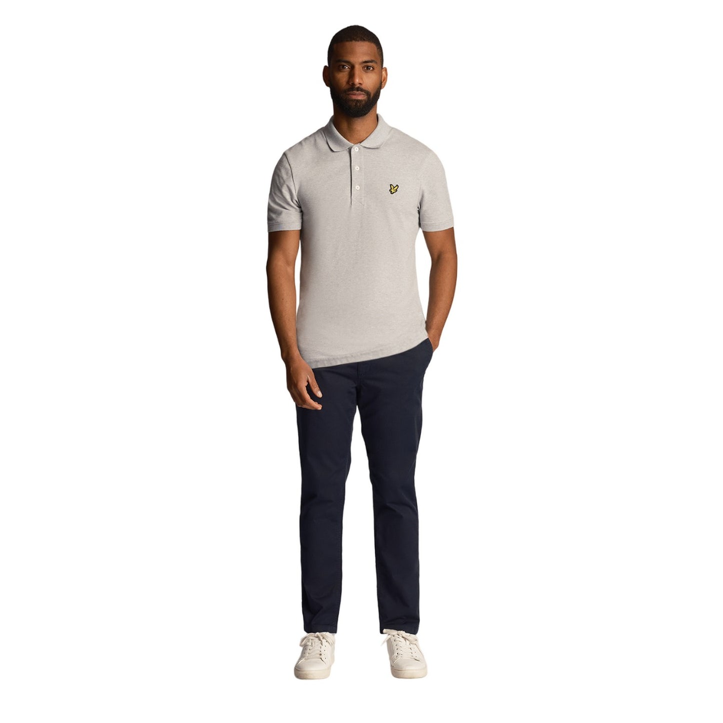 Dark Navy - Front - Lyle & Scott Mens Anfield Chinos