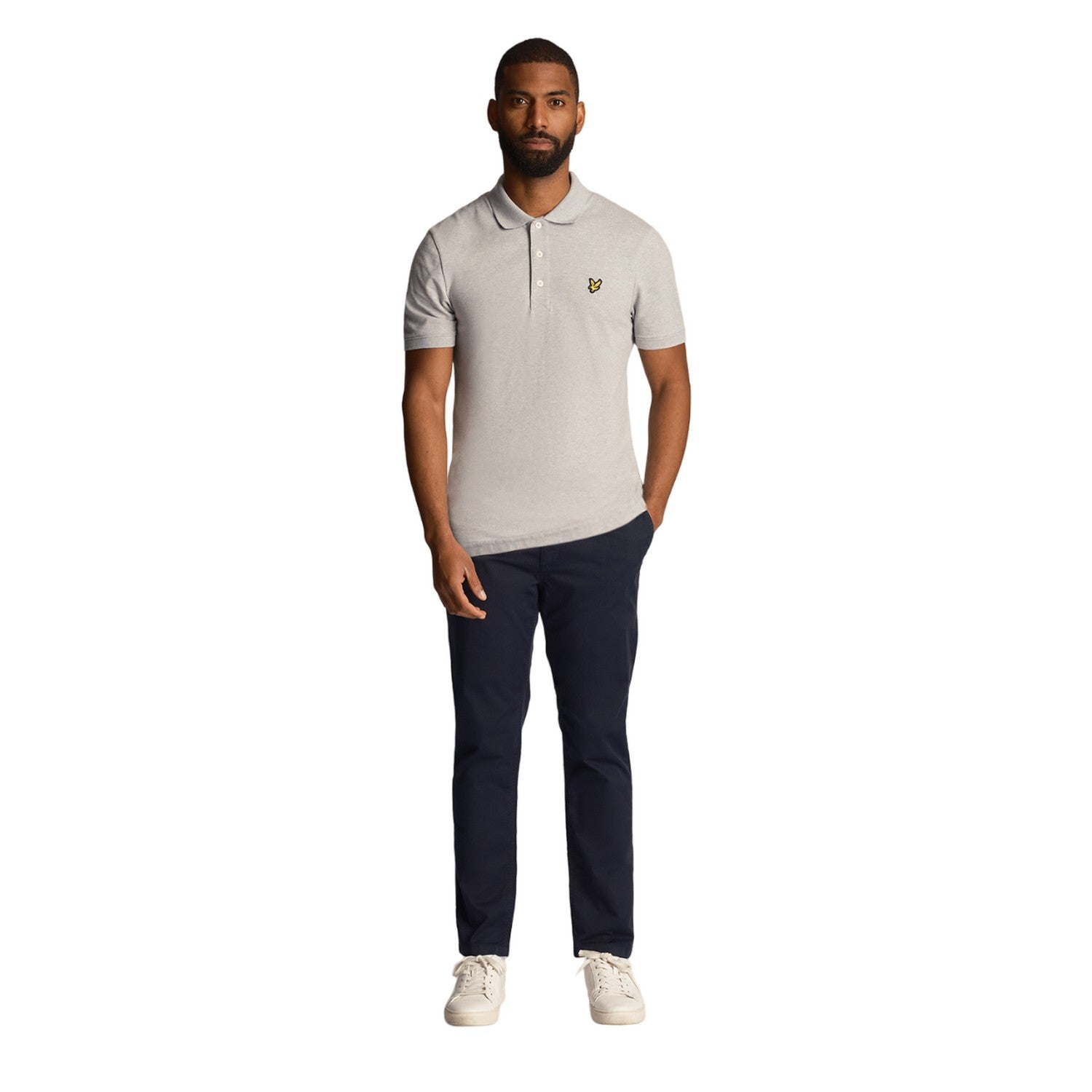 Dark Navy - Front - Lyle & Scott Mens Anfield Chinos