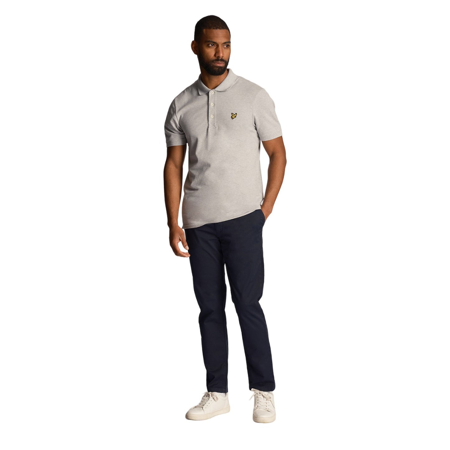 Dark Navy - Side - Lyle & Scott Mens Anfield Chinos