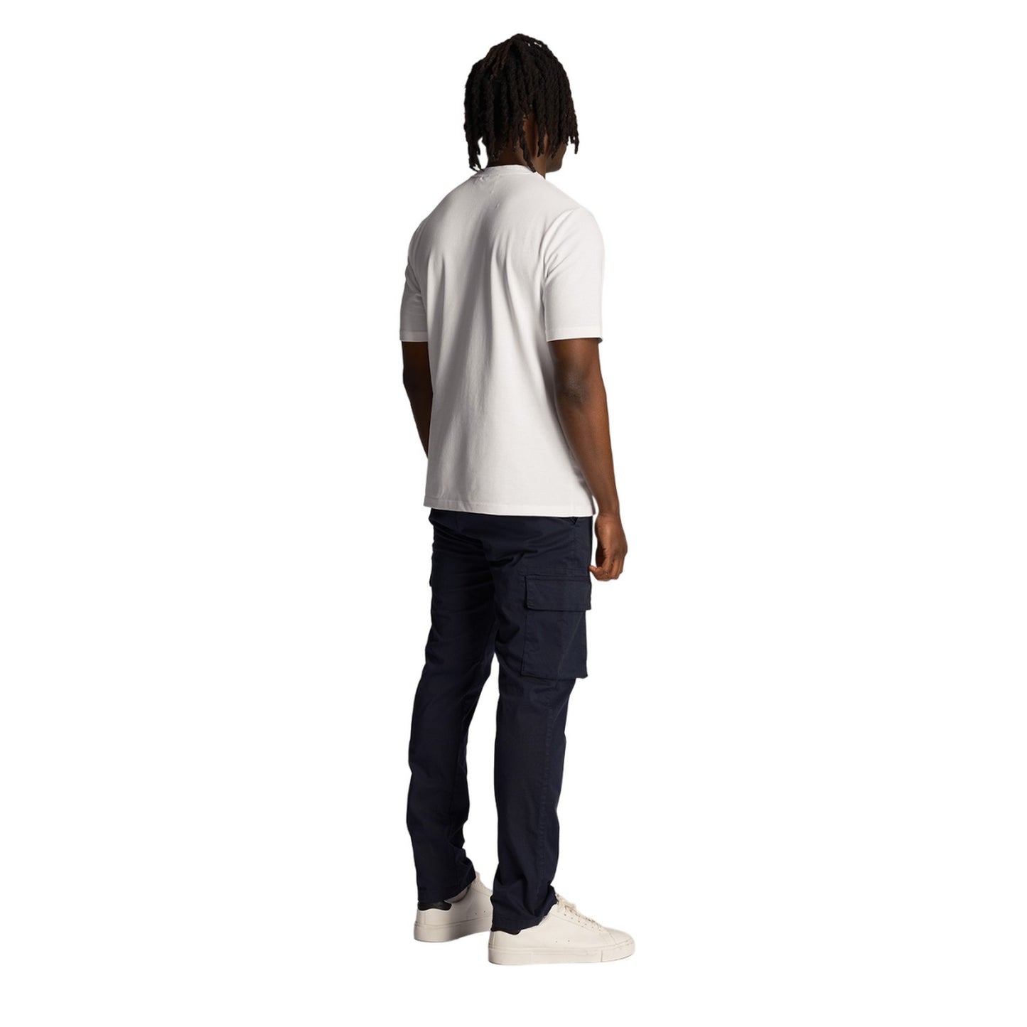 Dark Navy - Back - Lyle & Scott Mens Main Road Cargo Trousers