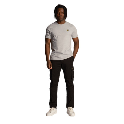 Jet Black - Side - Lyle & Scott Mens Main Road Cargo Trousers
