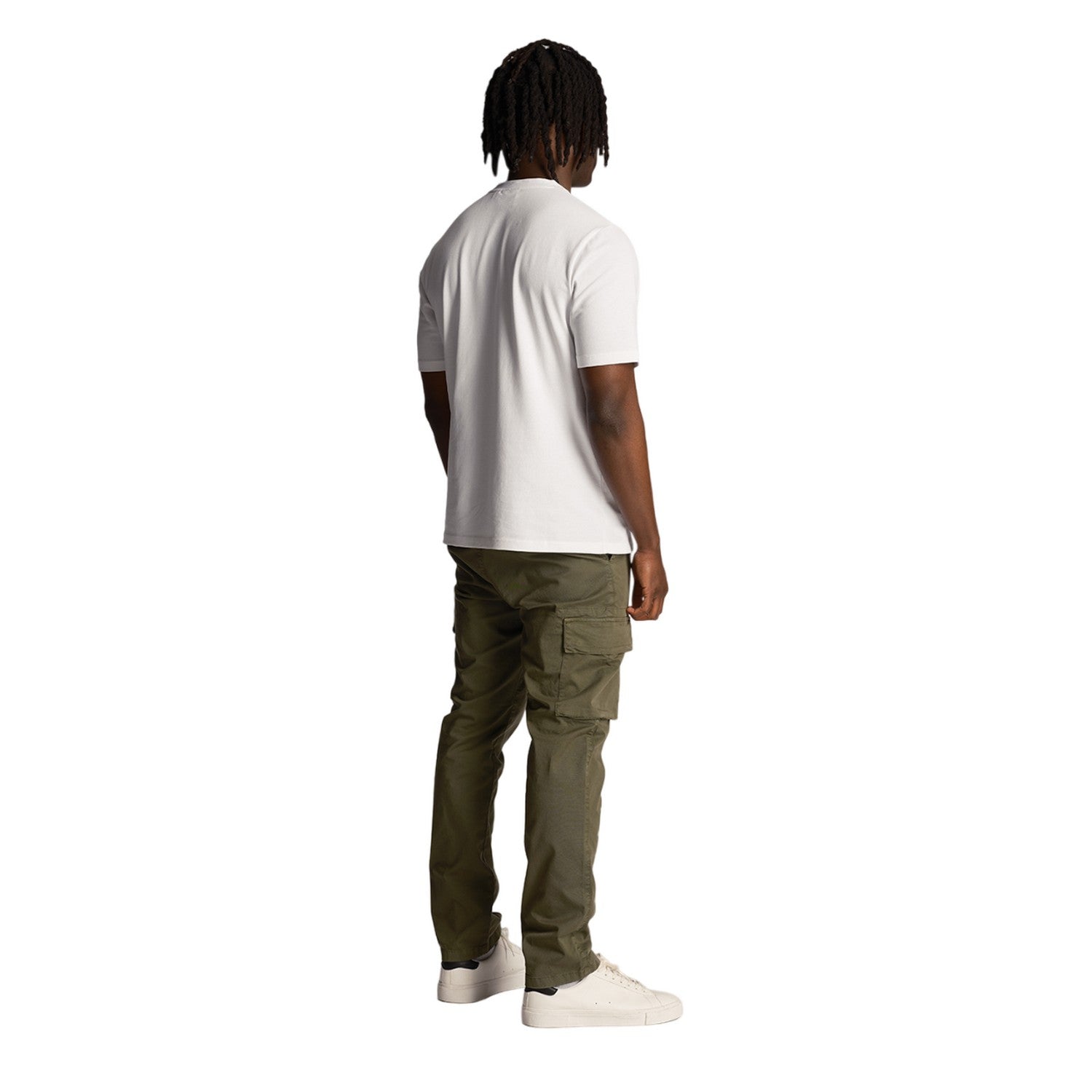 Green - Back - Lyle & Scott Mens Main Road Cargo Trousers