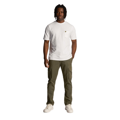 Green - Side - Lyle & Scott Mens Main Road Cargo Trousers