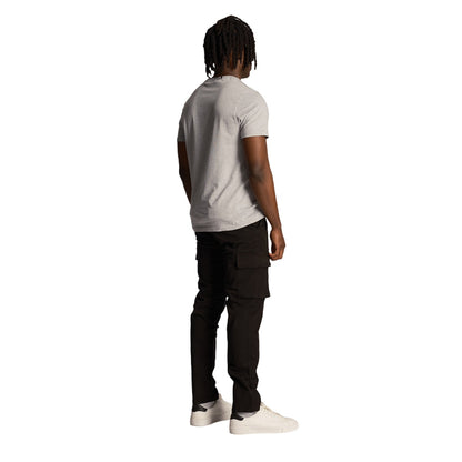 Jet Black - Back - Lyle & Scott Mens Main Road Cargo Trousers
