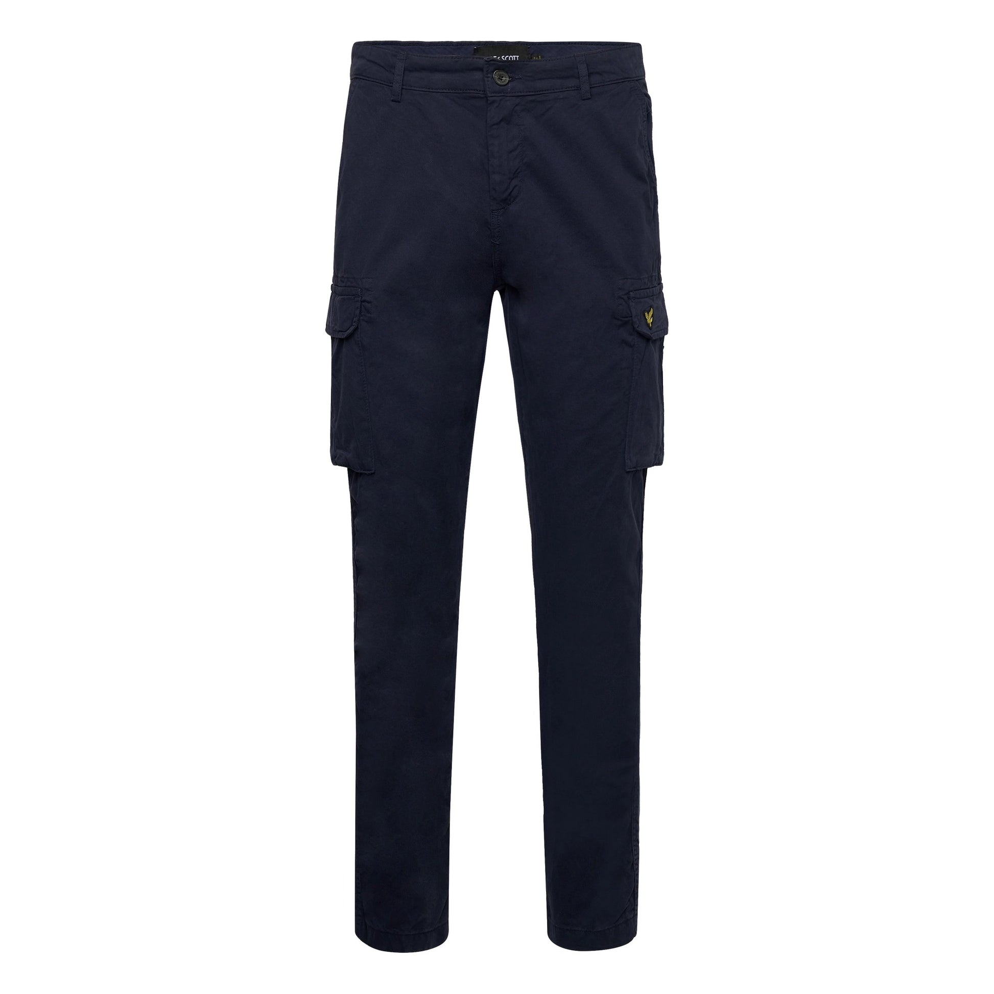 Dark Navy - Front - Lyle & Scott Mens Main Road Cargo Trousers