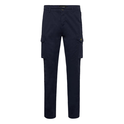 Dark Navy - Front - Lyle & Scott Mens Main Road Cargo Trousers