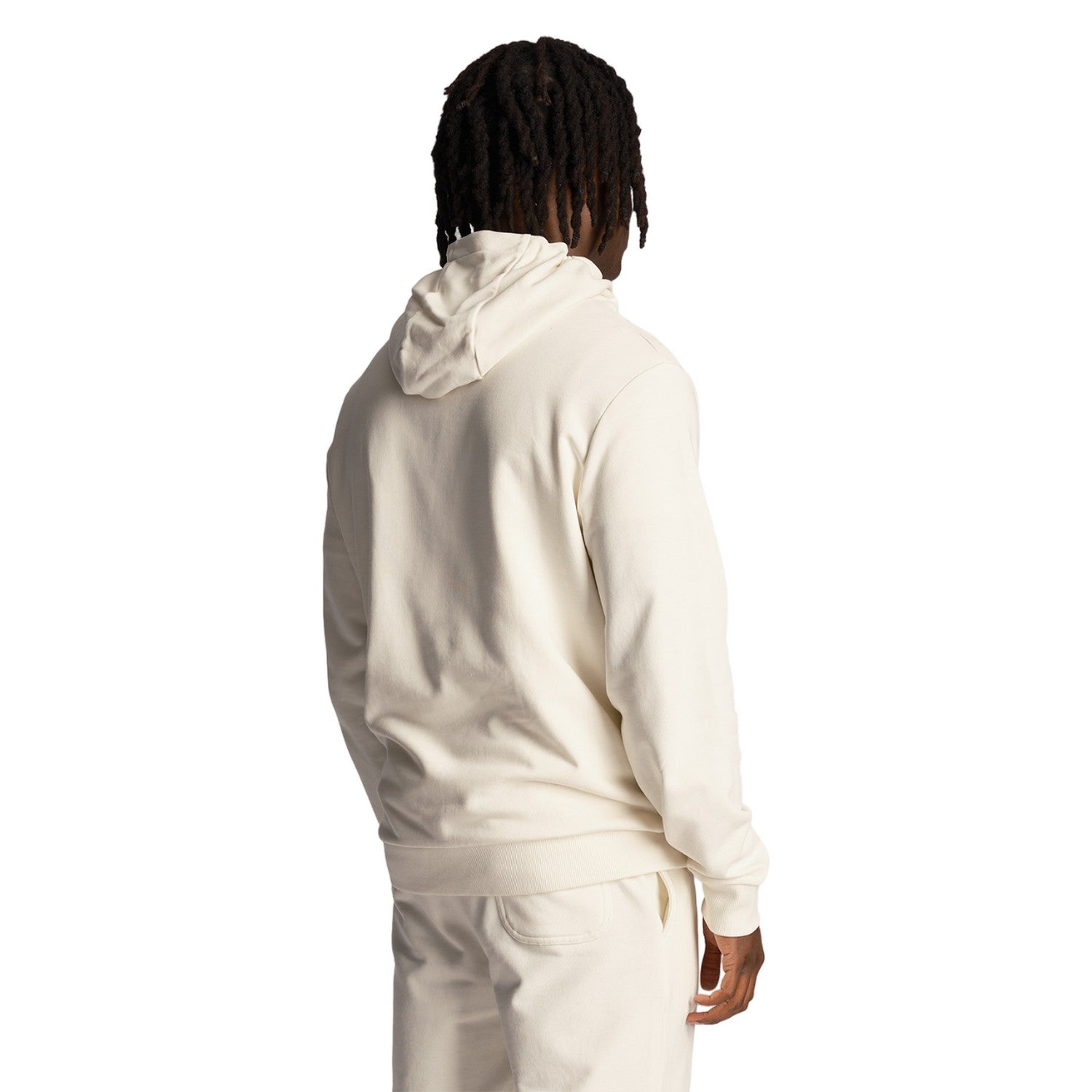 Chalk - Back - Lyle & Scott Mens Club Emblem Hoodie
