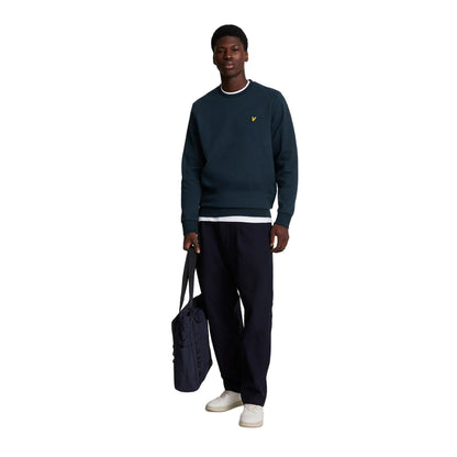 Dark Navy - Lifestyle - Lyle & Scott Mens Interlock Crew Neck Sweatshirt