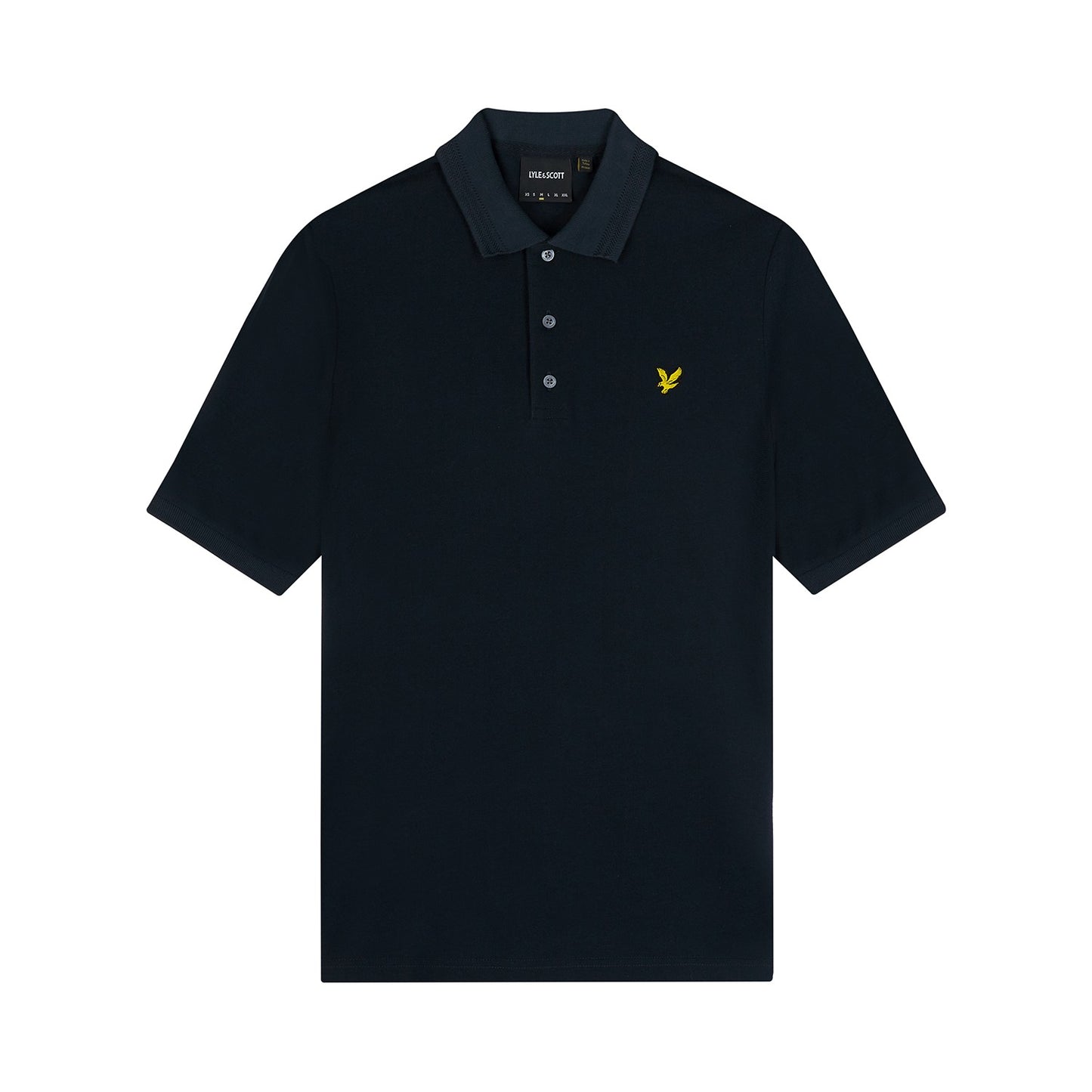 Dark Navy - Front - Lyle & Scott Mens Rally Tipped Polo Shirt