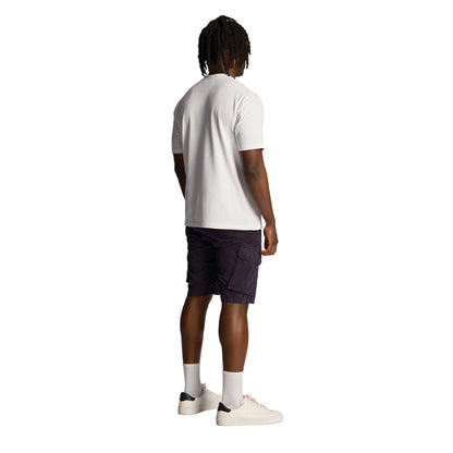 Dark Navy - Back - Lyle & Scott Mens Wembley Cargo Shorts