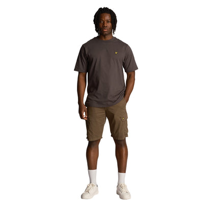Military Green - Back - Lyle & Scott Mens Wembley Cargo Shorts