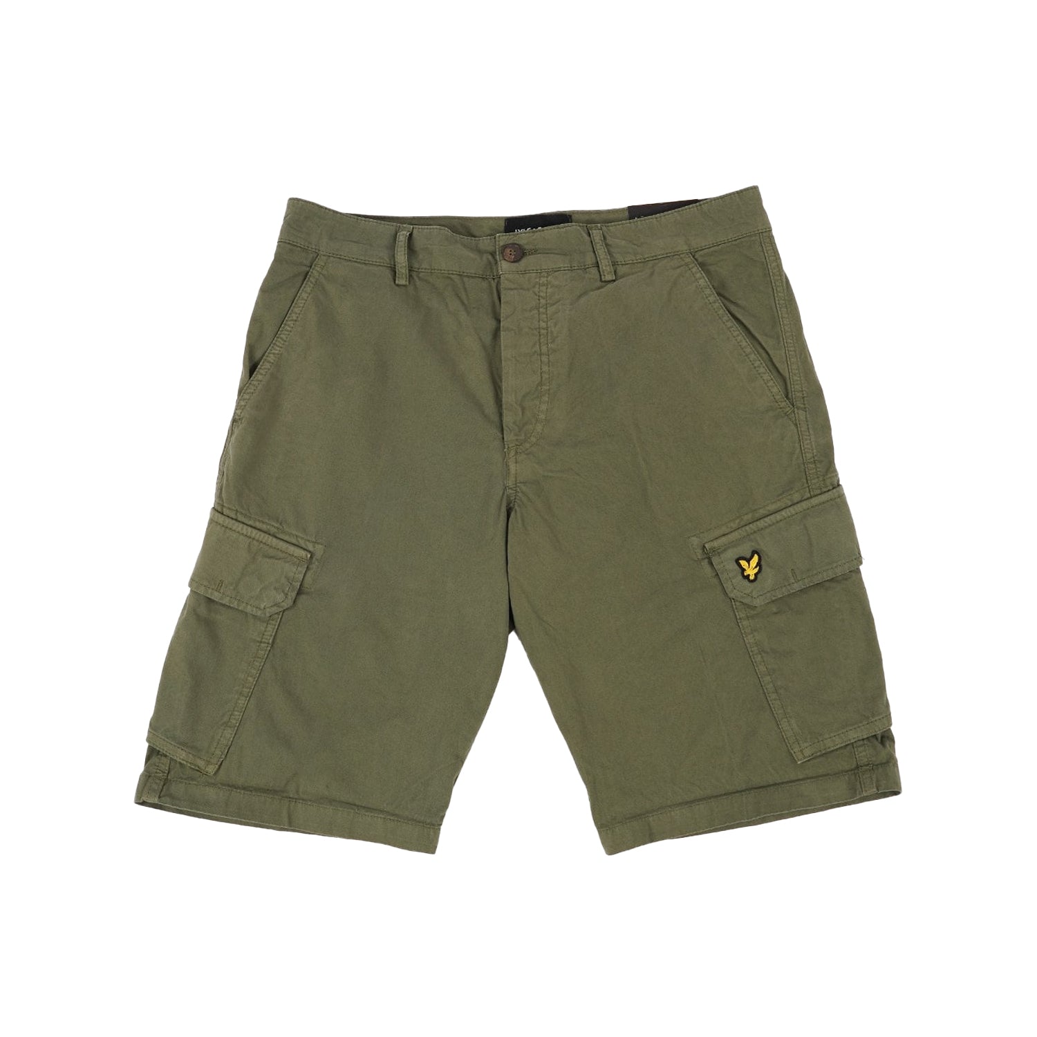 Military Green - Front - Lyle & Scott Mens Wembley Cargo Shorts