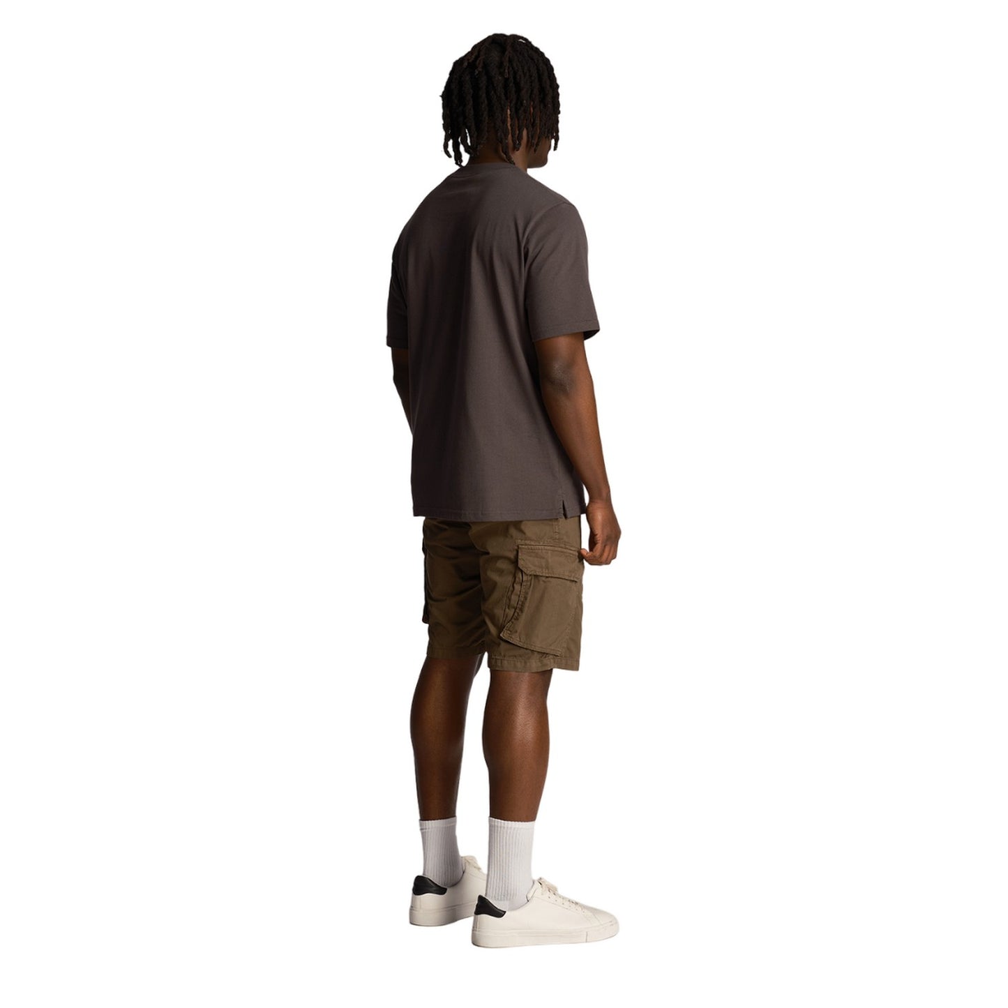 Jet Black - Pack Shot - Lyle & Scott Mens Wembley Cargo Shorts