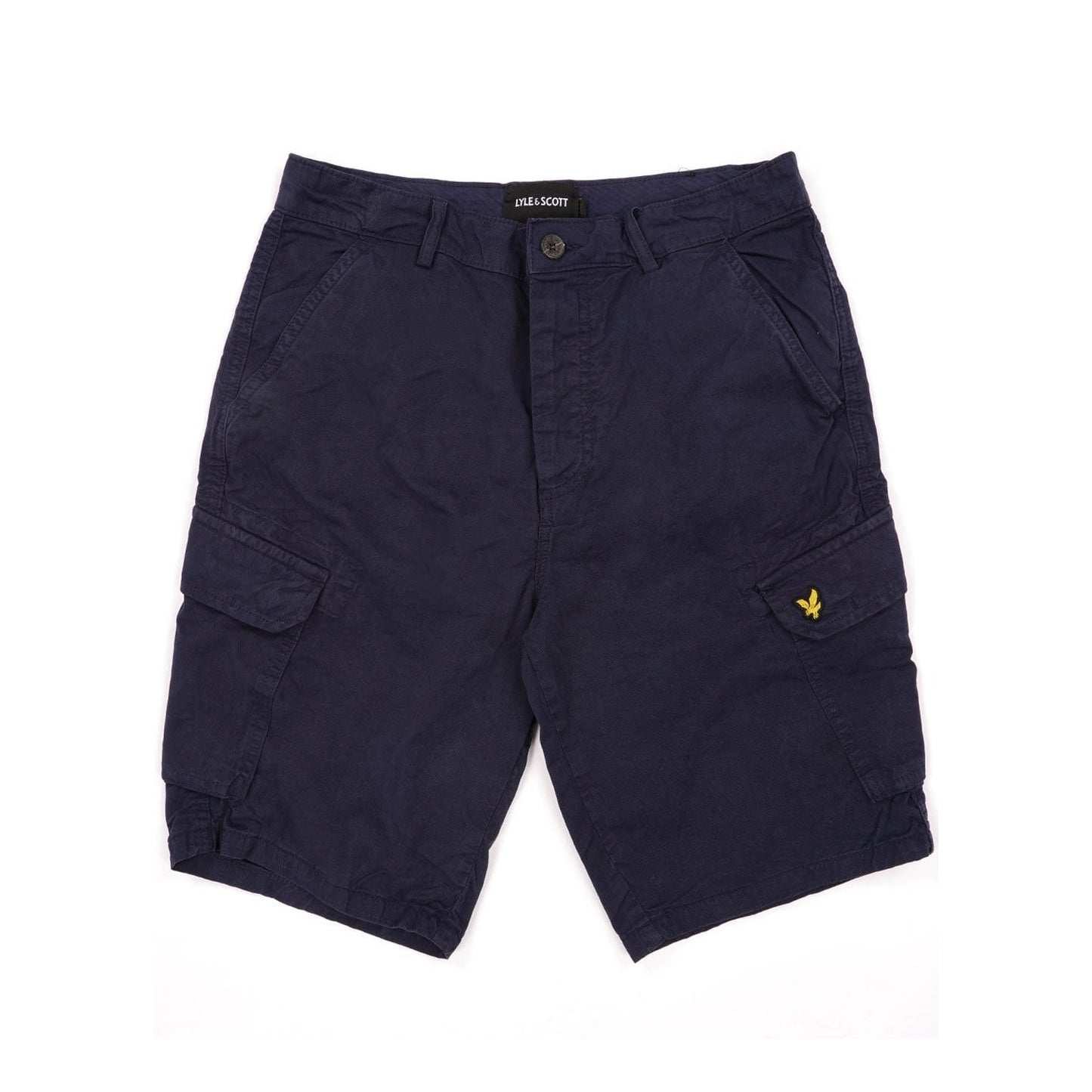 Dark Navy - Front - Lyle & Scott Mens Wembley Cargo Shorts