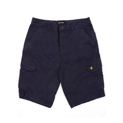 Dark Navy - Front - Lyle & Scott Mens Wembley Cargo Shorts