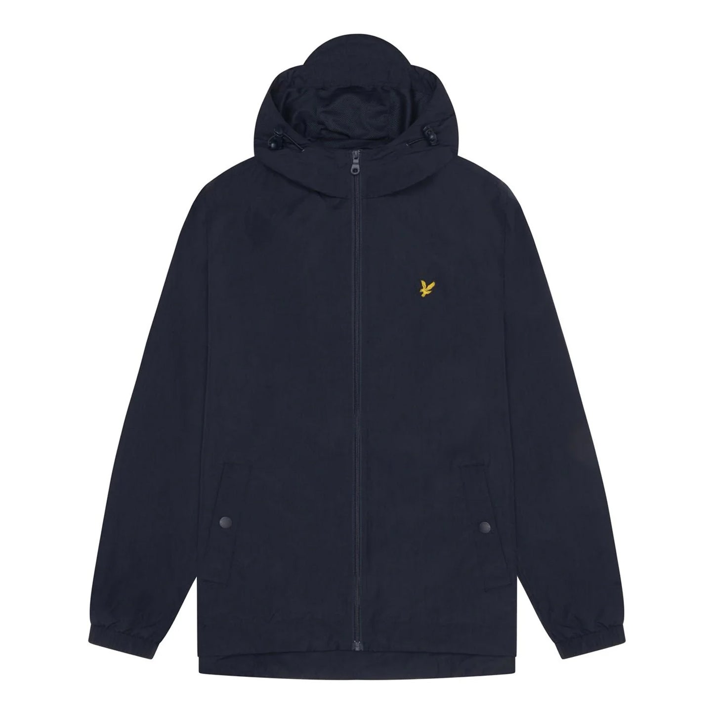 Dark Navy - Front - Lyle & Scott Mens Hooded Full Zip Jacket