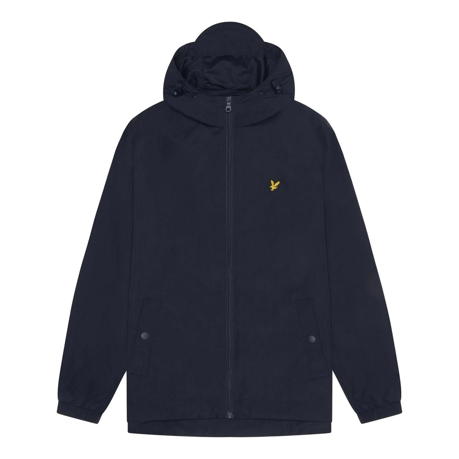 Dark Navy - Front - Lyle & Scott Mens Hooded Full Zip Jacket