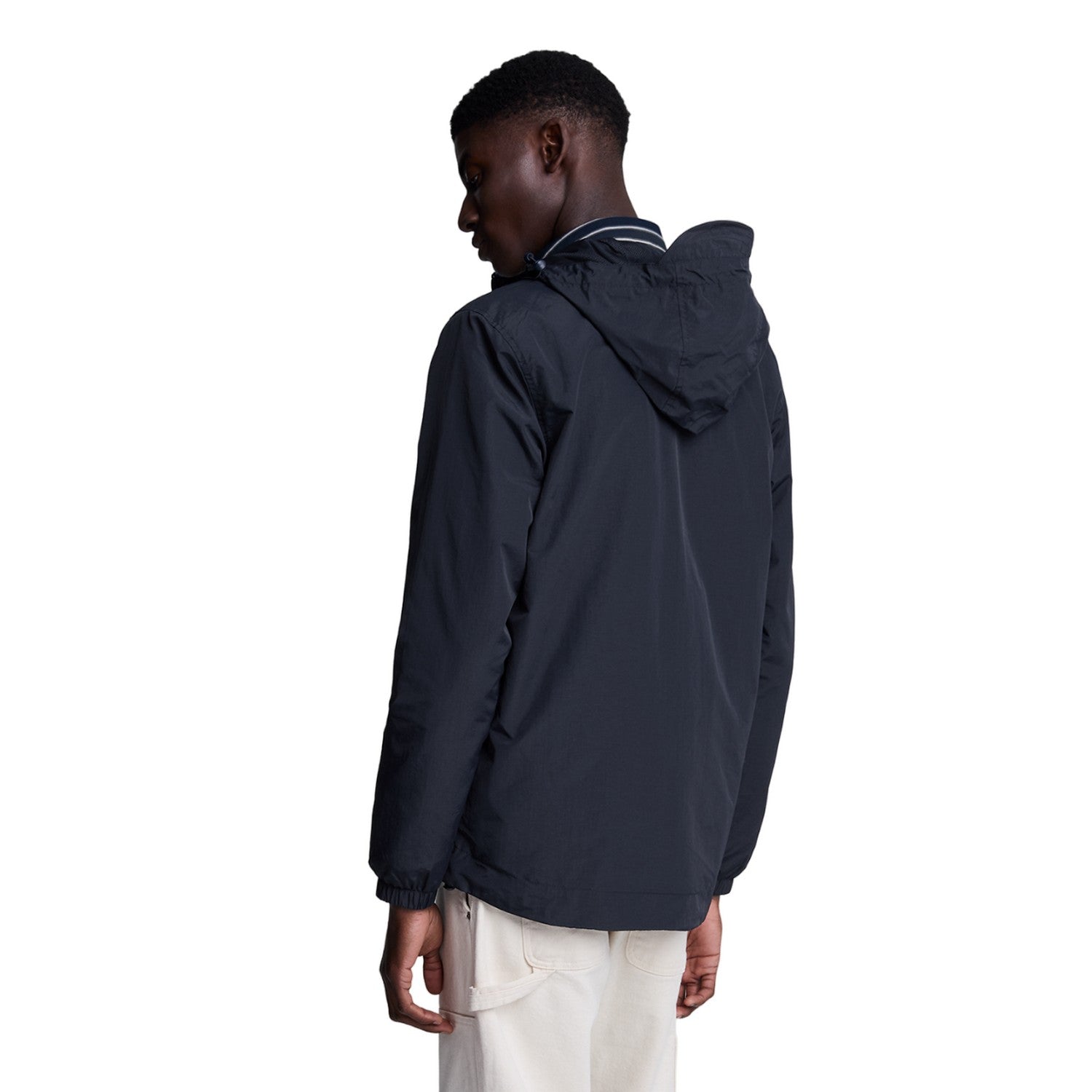 Dark Navy - Back - Lyle & Scott Mens Hooded Full Zip Jacket