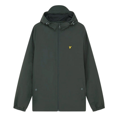 Gunmetal - Front - Lyle & Scott Mens Hooded Full Zip Jacket
