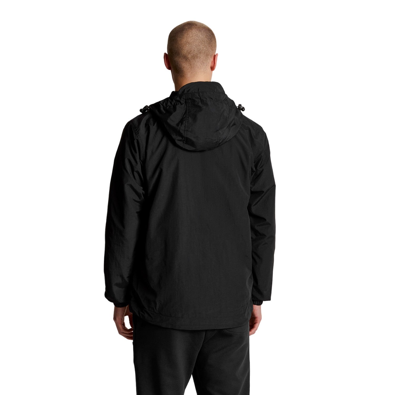 Jet Black - Back - Lyle & Scott Mens Hooded Full Zip Jacket