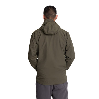 Olive - Back - Lyle & Scott Mens Hooded Full Zip Jacket
