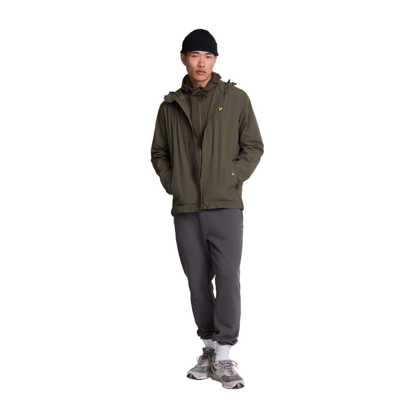 Olive - Lifestyle - Lyle & Scott Mens Hooded Full Zip Jacket