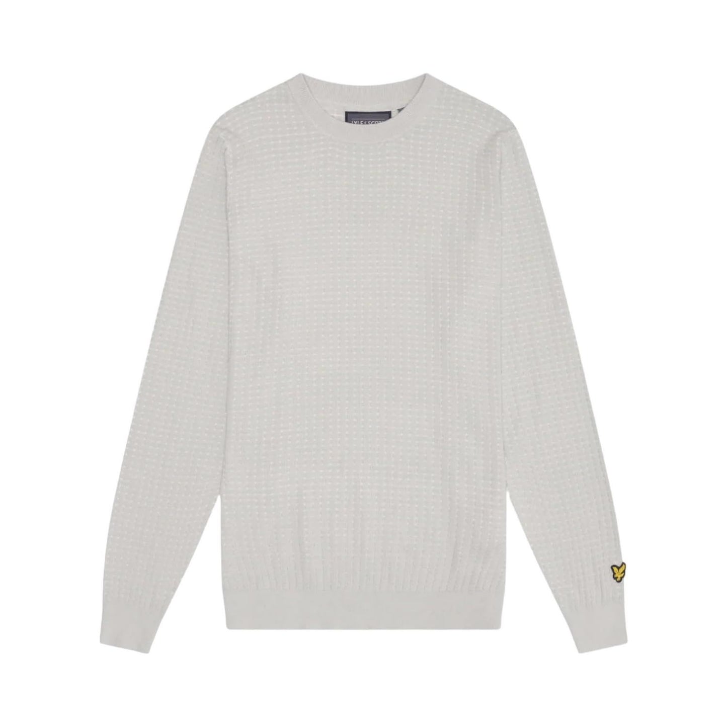 Pebble - Front - Lyle & Scott Mens Grid Pullover