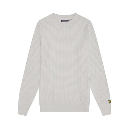 Pebble - Front - Lyle & Scott Mens Grid Pullover