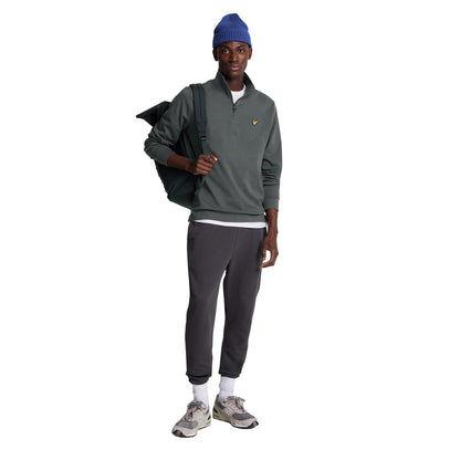 Gunmetal - Lifestyle - Lyle & Scott Mens Interlock Quarter Zip Jumper