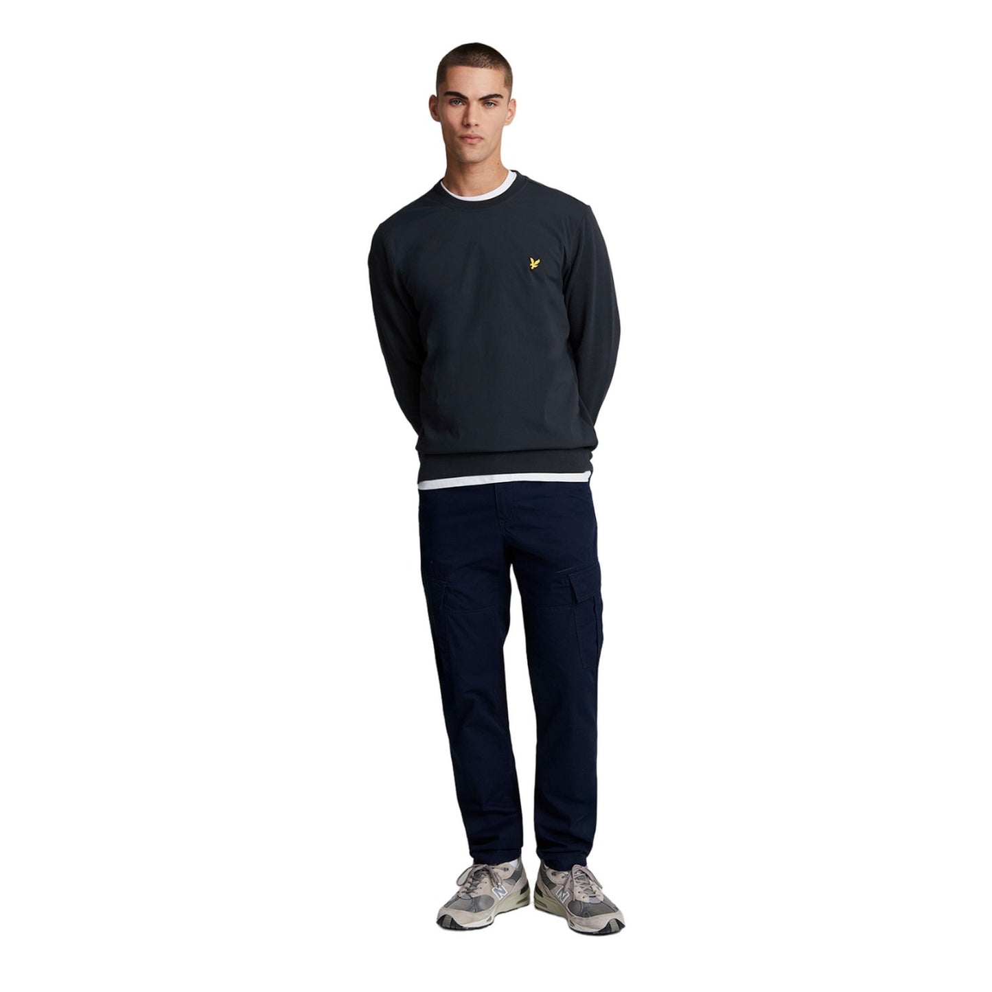 Dark Navy - Lifestyle - Lyle & Scott Mens Hybrid Sweatshirt