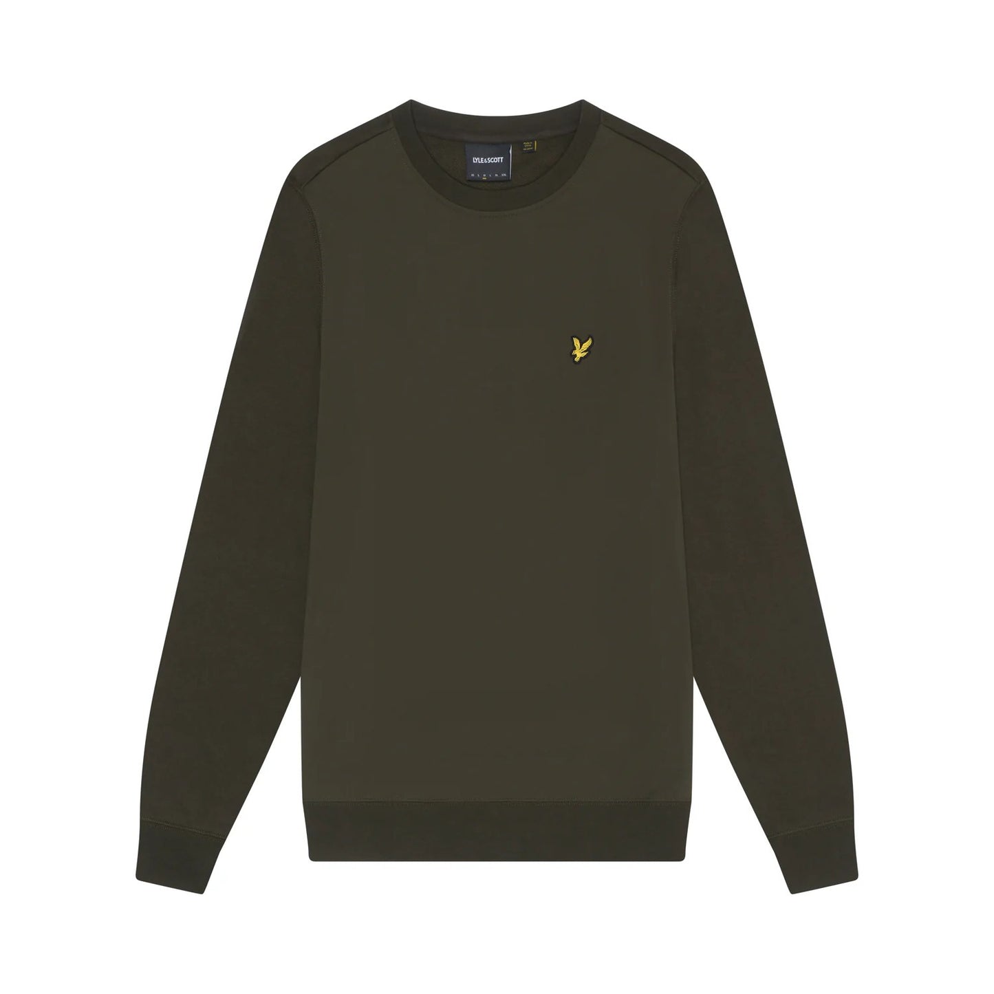 Olive - Front - Lyle & Scott Mens Hybrid Sweatshirt