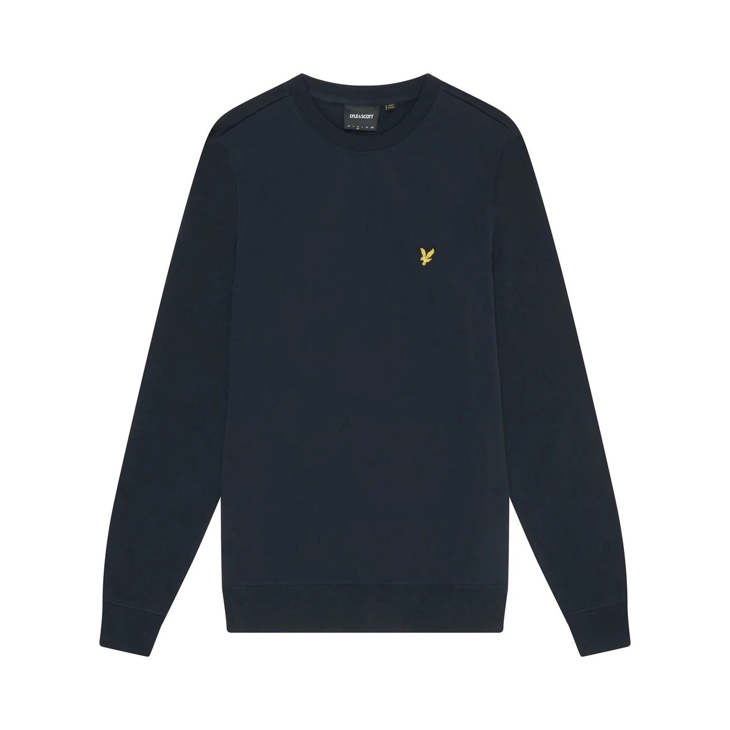 Dark Navy - Front - Lyle & Scott Mens Hybrid Sweatshirt