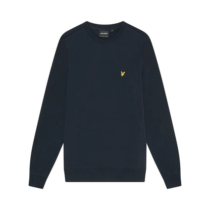 Dark Navy - Front - Lyle & Scott Mens Hybrid Sweatshirt