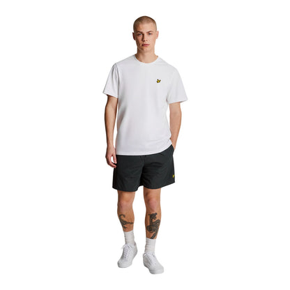 Jet Black - Side - Lyle & Scott Mens Plain Swim Shorts