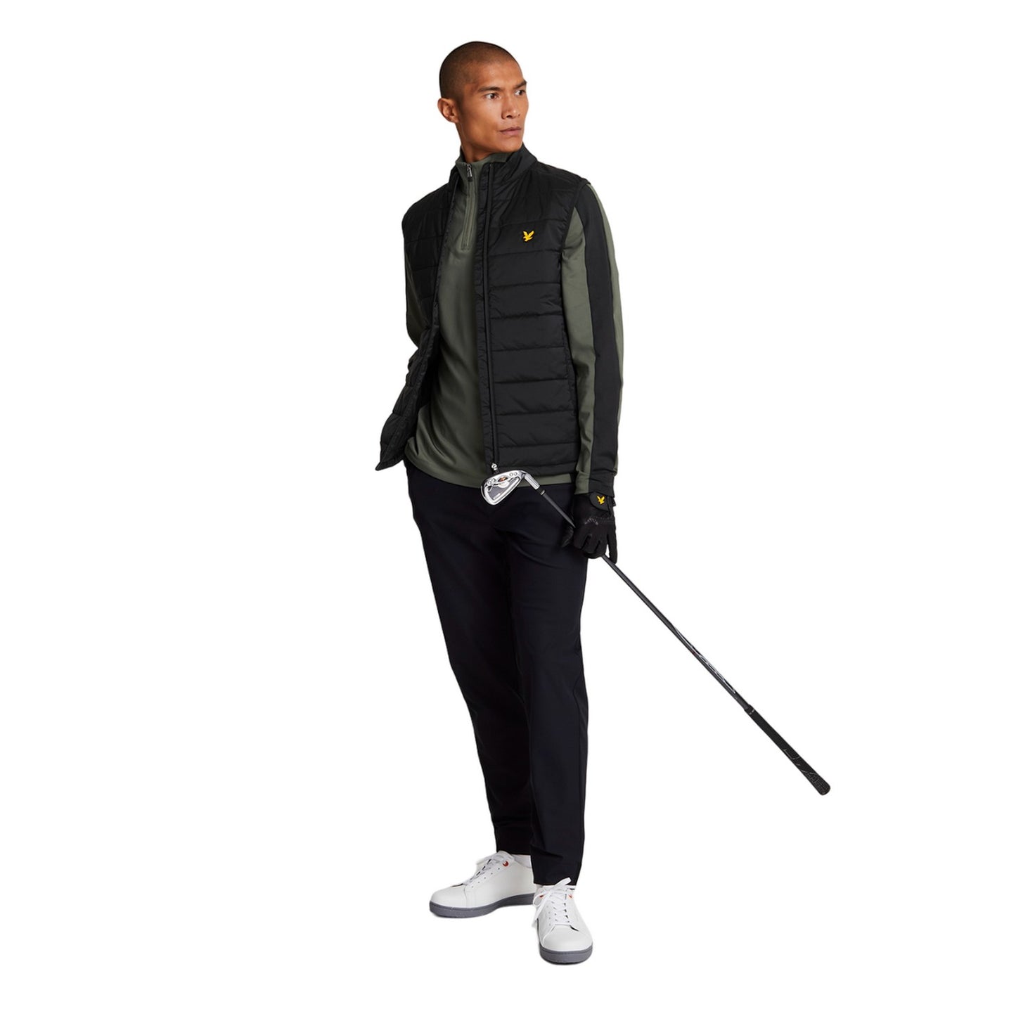 Jet Black - Lifestyle - Lyle & Scott Mens Wadded Golf Gilet