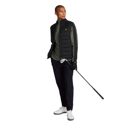 Jet Black - Lifestyle - Lyle & Scott Mens Wadded Golf Gilet