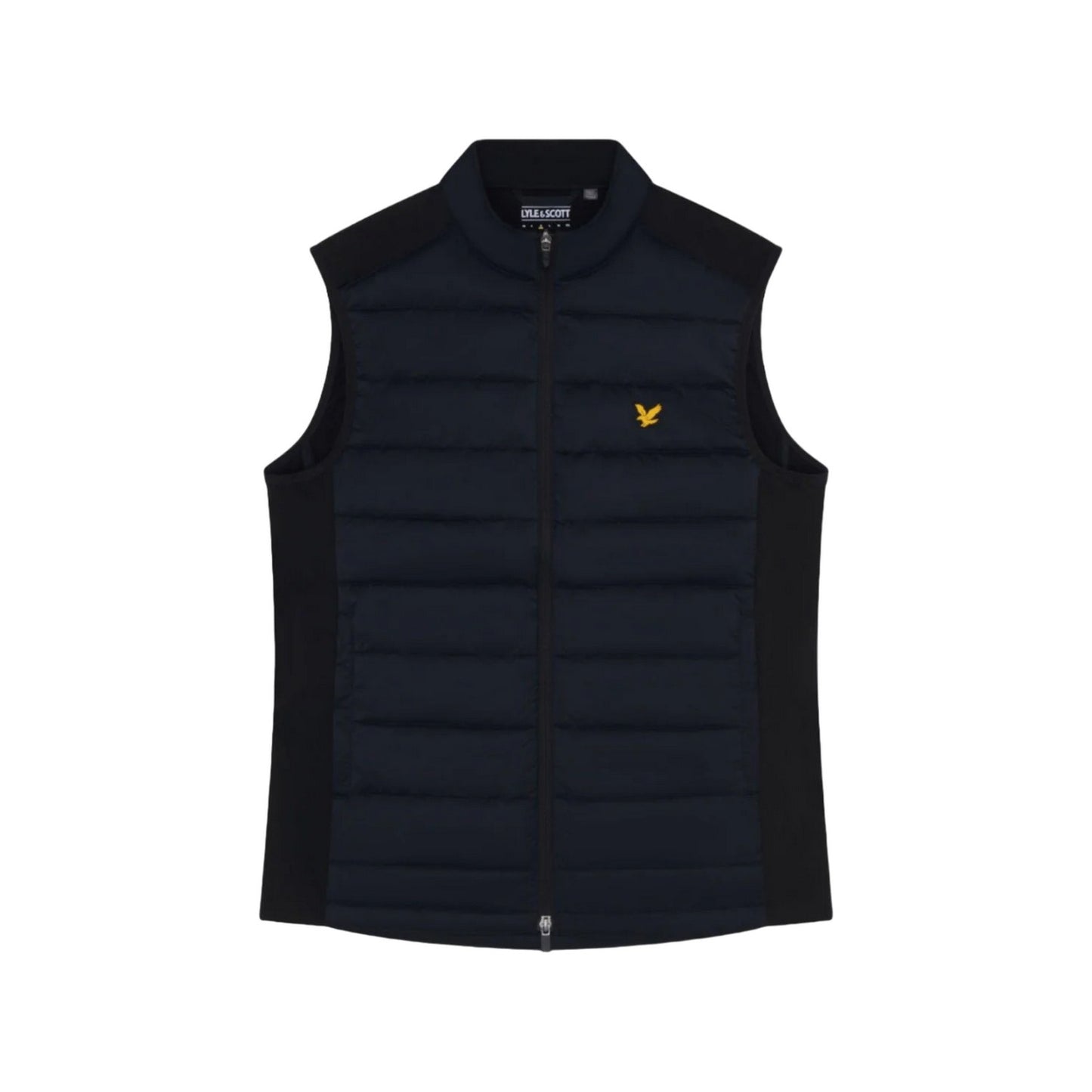 Dark Navy - Front - Lyle & Scott Mens Wadded Golf Gilet