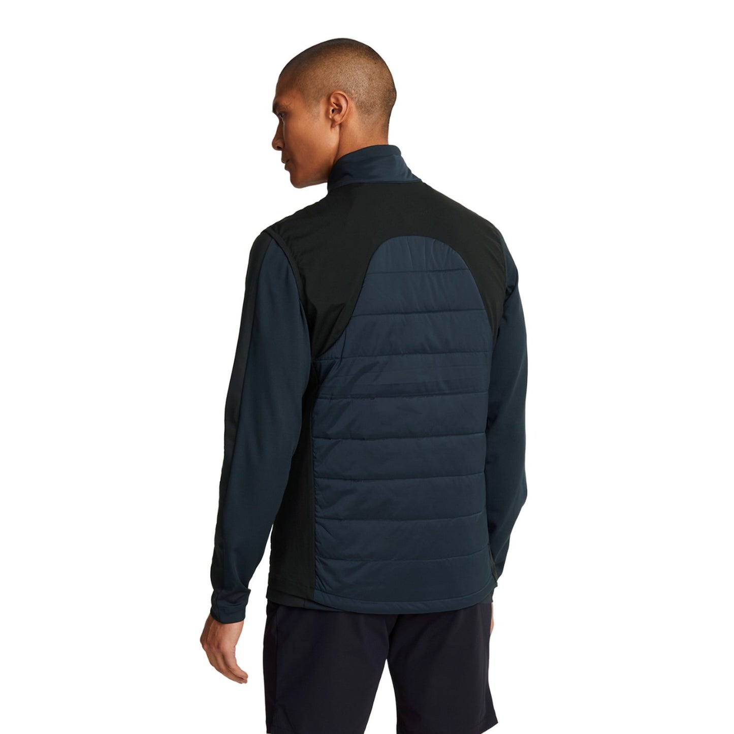 Dark Navy - Back - Lyle & Scott Mens Wadded Golf Gilet