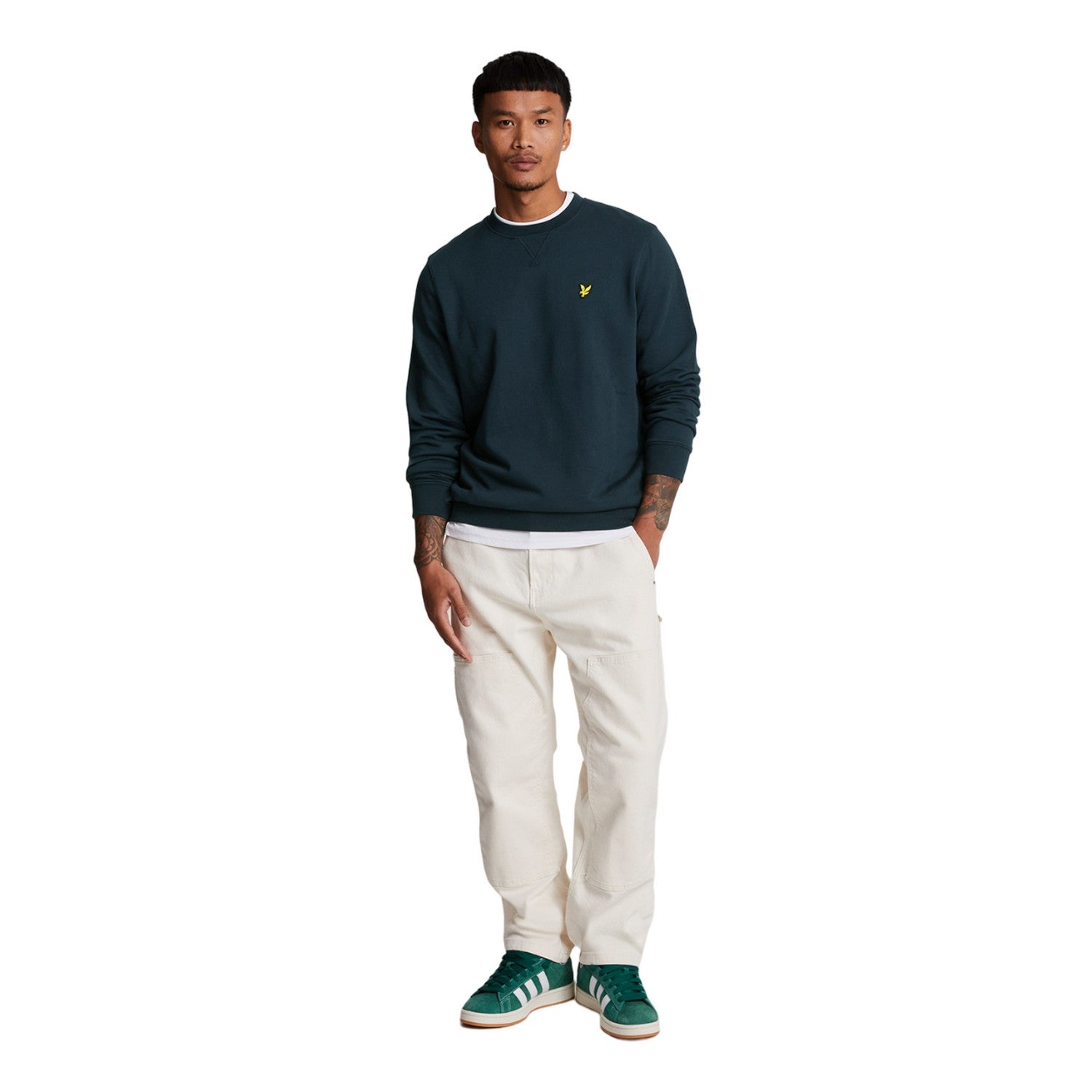 Dark Navy - Lifestyle - Lyle & Scott Mens Tartan Heritage Sweatshirt