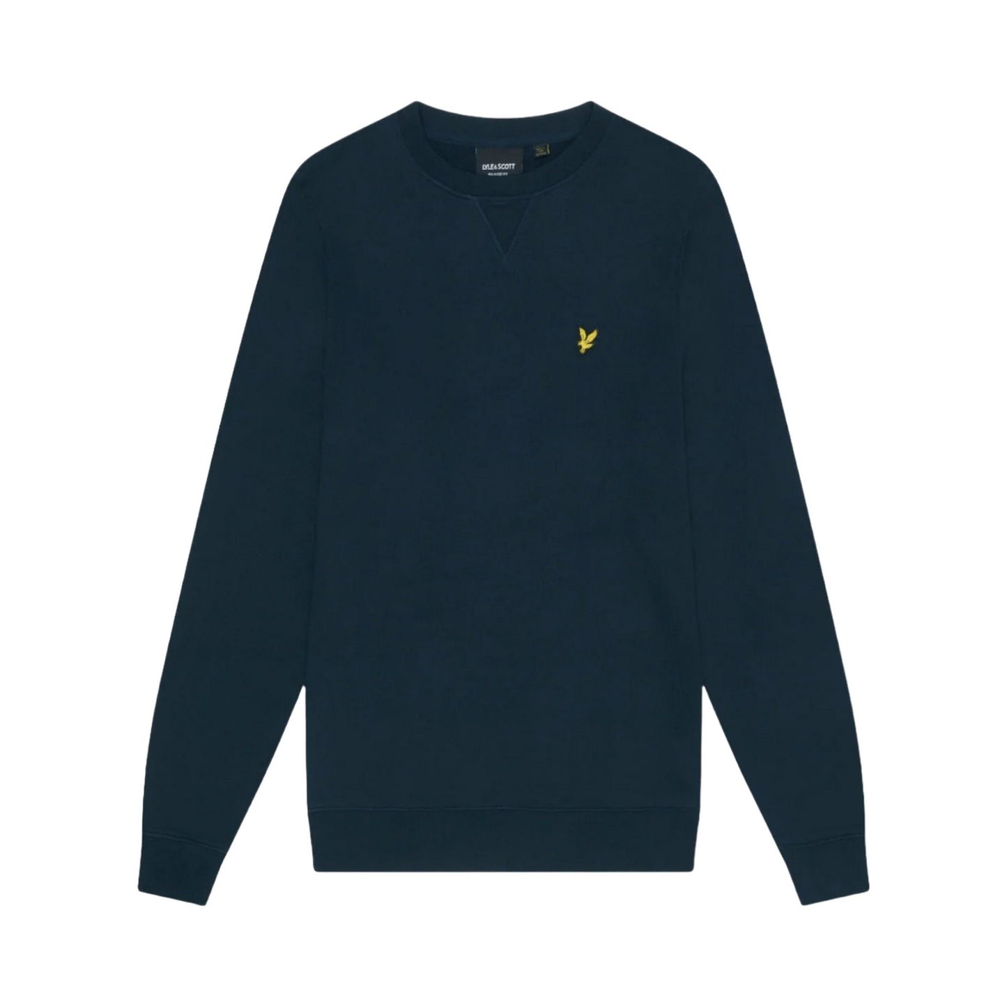 Dark Navy - Front - Lyle & Scott Mens Tartan Heritage Sweatshirt