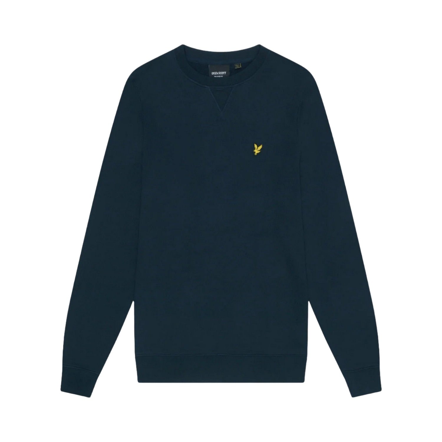 Dark Navy - Front - Lyle & Scott Mens Tartan Heritage Sweatshirt