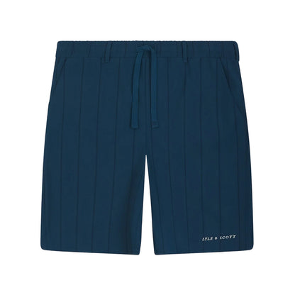 Apres Navy - Front - Lyle & Scott Mens Pinstripe Shorts