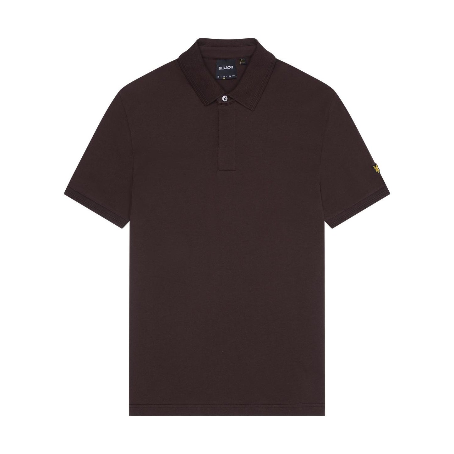 Sediment - Front - Lyle & Scott Mens Tipped Ottoman Polo Shirt