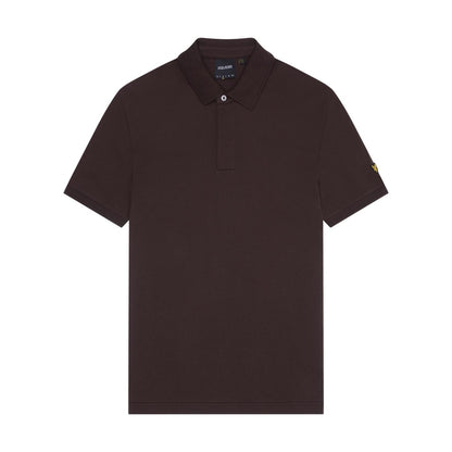Sediment - Front - Lyle & Scott Mens Tipped Ottoman Polo Shirt