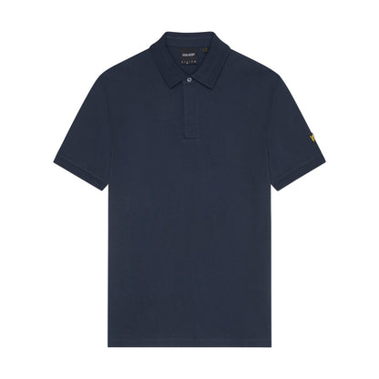 Muddy Navy - Front - Lyle & Scott Mens Tipped Ottoman Polo Shirt
