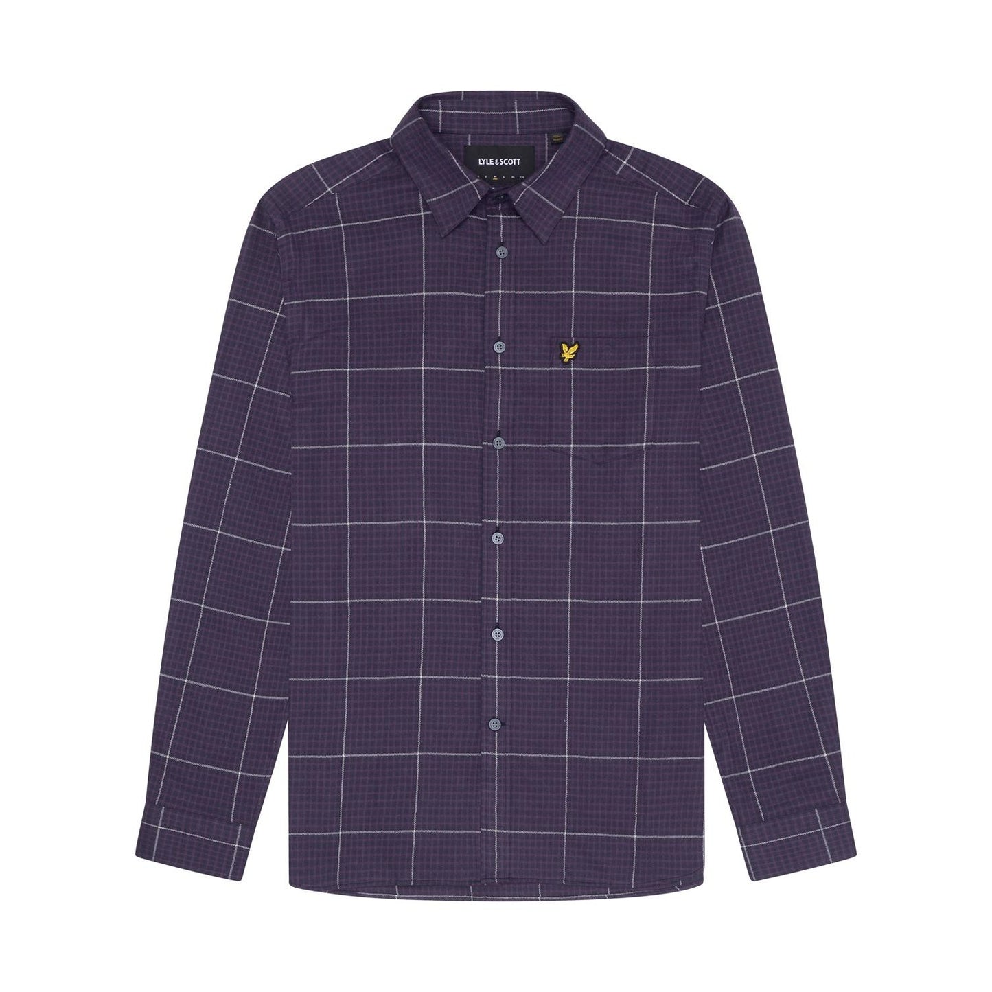 Thistle Shadow - Front - Lyle & Scott Mens Checked Houndstooth Shirt