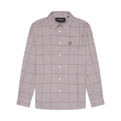 Canvas - Front - Lyle & Scott Mens Checked Houndstooth Shirt