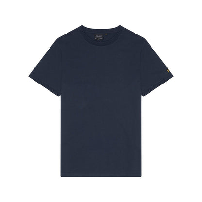 Muddy Navy - Front - Lyle & Scott Mens Tipped Ottoman T-Shirt