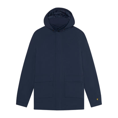 Muddy Navy - Front - Lyle & Scott Mens Wadded Parka