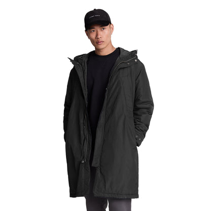 Jet Black - Front - Lyle & Scott Mens Longline Parka